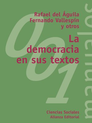 cover image of La democracia en sus textos